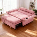 Pink Convertible Sleeper Sofa Bed H8369