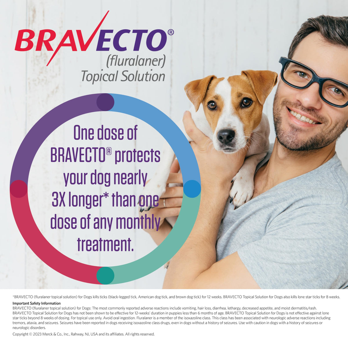 Flea & Tick Topical Solution for Dogs 12 Week Supply W894