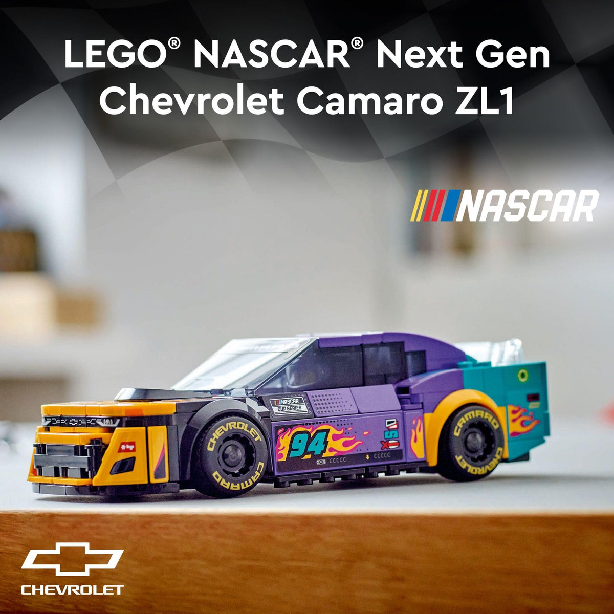 NASCAR Chevrolet Camaro ZL1 Racecar Building Set O4627