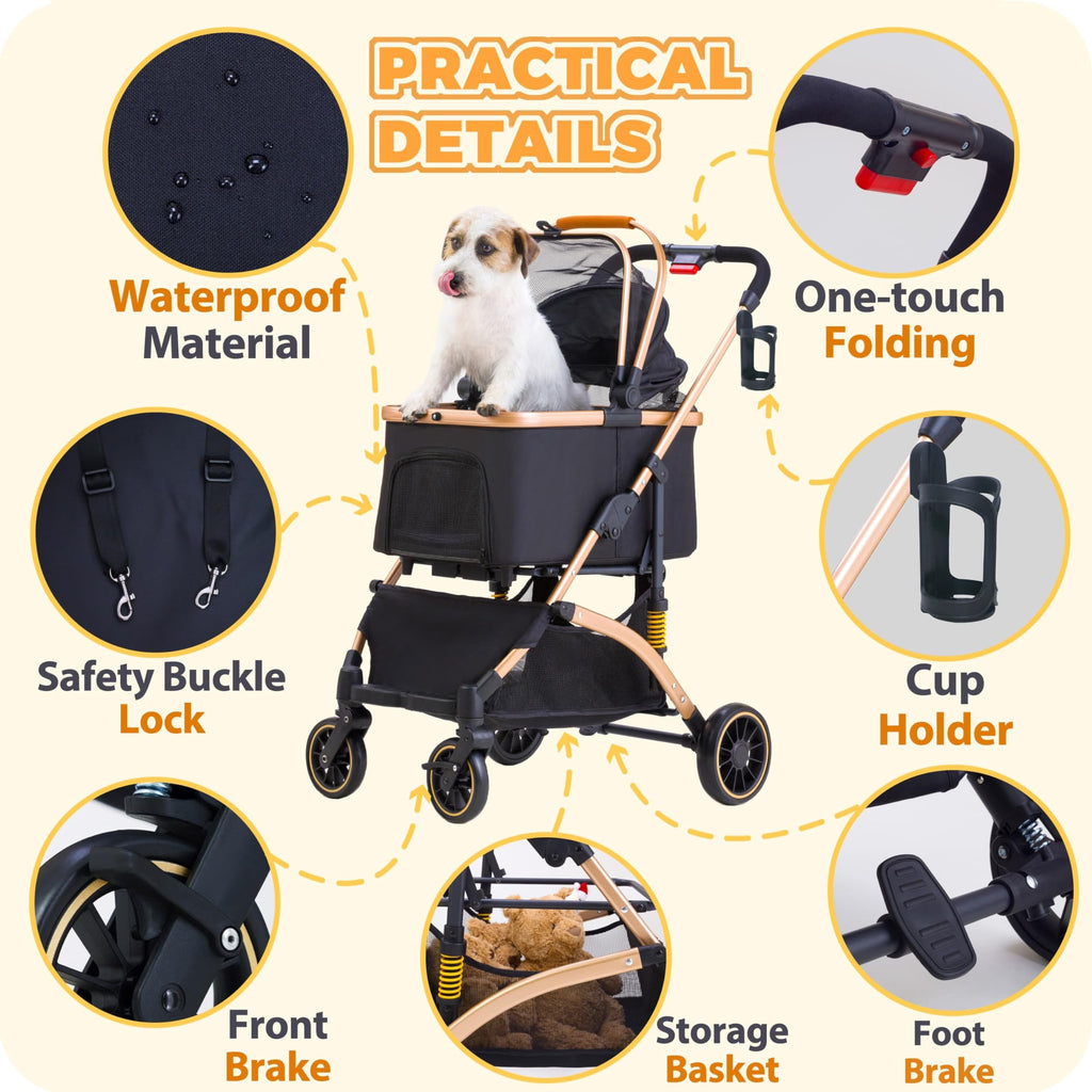 Pet Stroller for Small Dogs Cats X4223