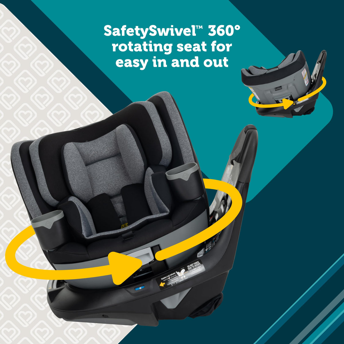 Rotating All-in-One Convertible Car Seat Q542804