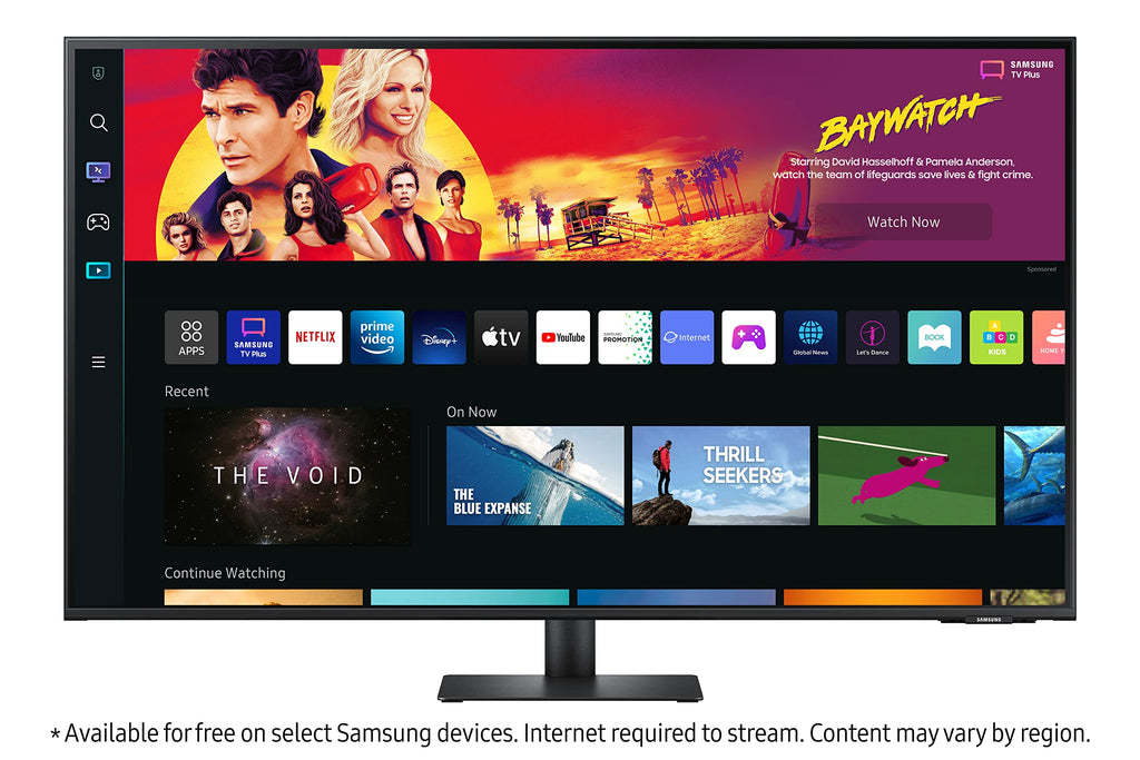 43" 4K UHD Smart Monitor & Streaming TV, Black R5657