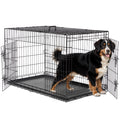 48 Inch Double Door Folding Metal Dog Crate with Divider E274