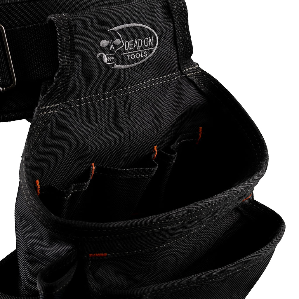 Black 1680 Denier Poly Carpenter’s Tool Belt with Suspenders R87657