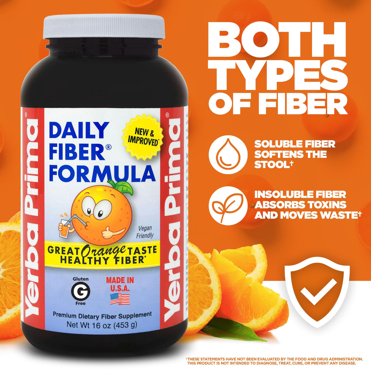 Orange Daily Fiber Formula 1 pound Gluten Free G835265