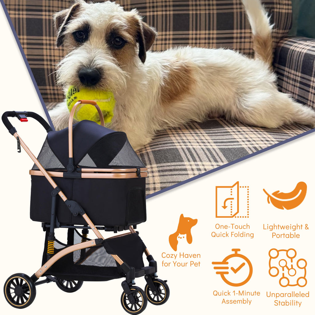 Pet Stroller for Small Dogs Cats X4223