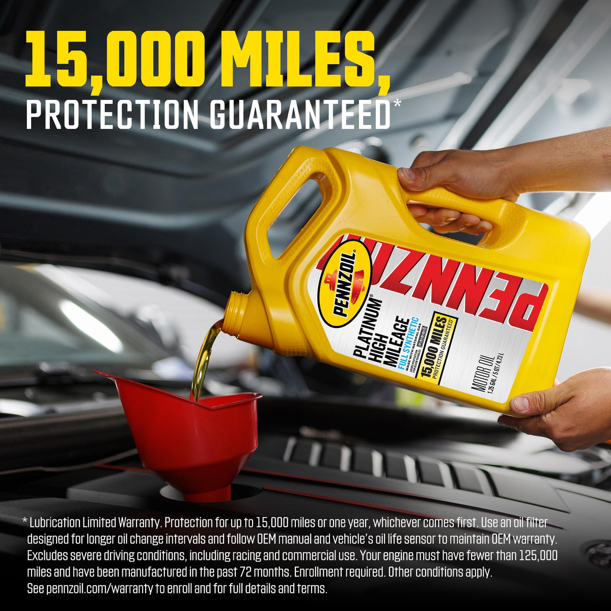 Full Synthetic 5W-30 High Mileage Motor Oil 1-Quart C1179