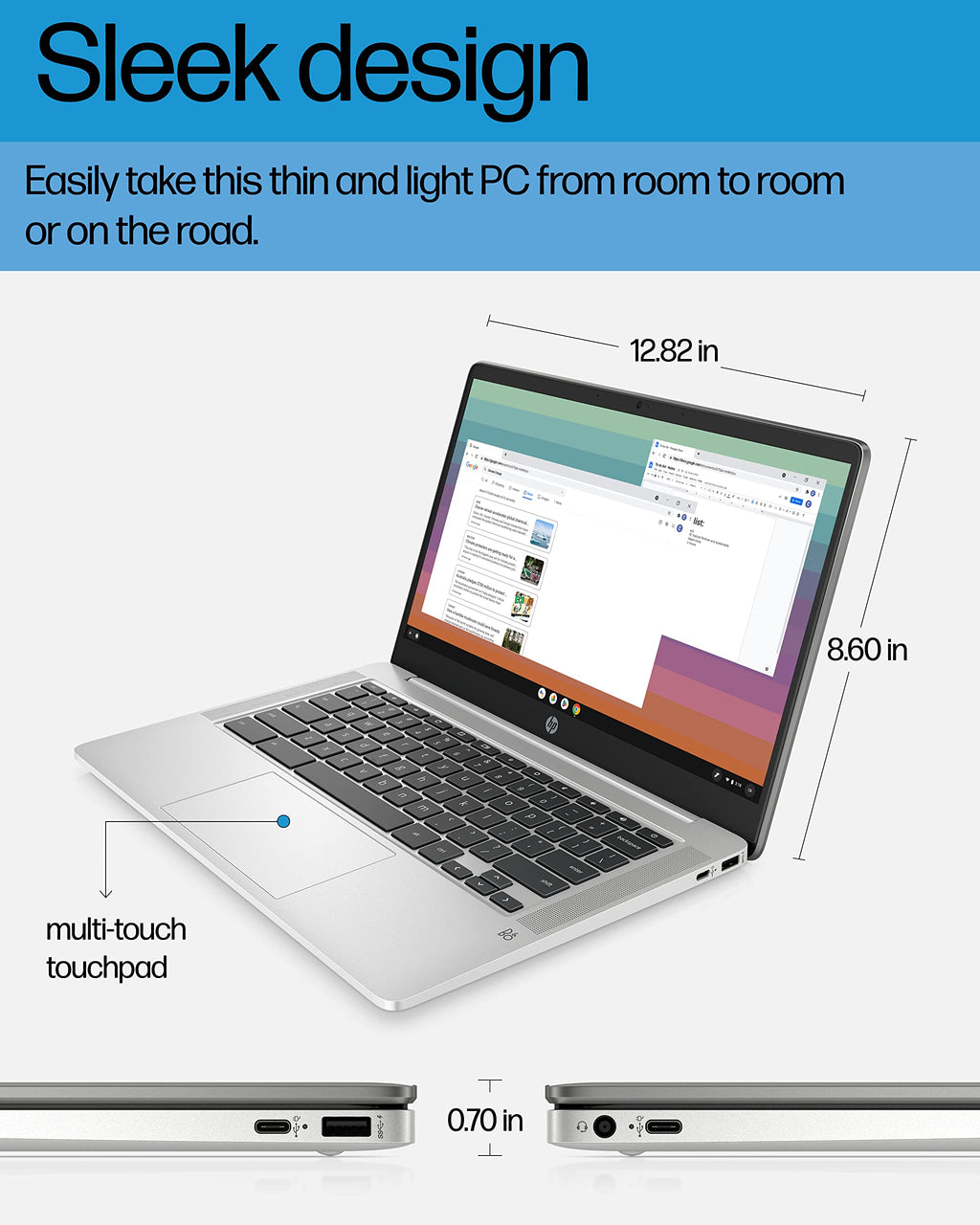 14" Chromebook, Intel Celeron N4120, 4 GB RAM, 64 GB SSD, Chrome OS A999451