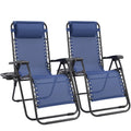 Zero Gravity Chairs Set of 2 Blue I135586