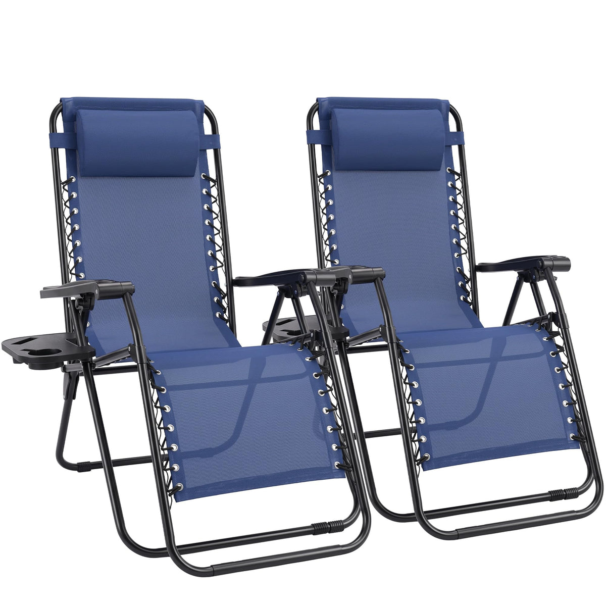 Zero Gravity Chairs Set of 2 Blue I135586