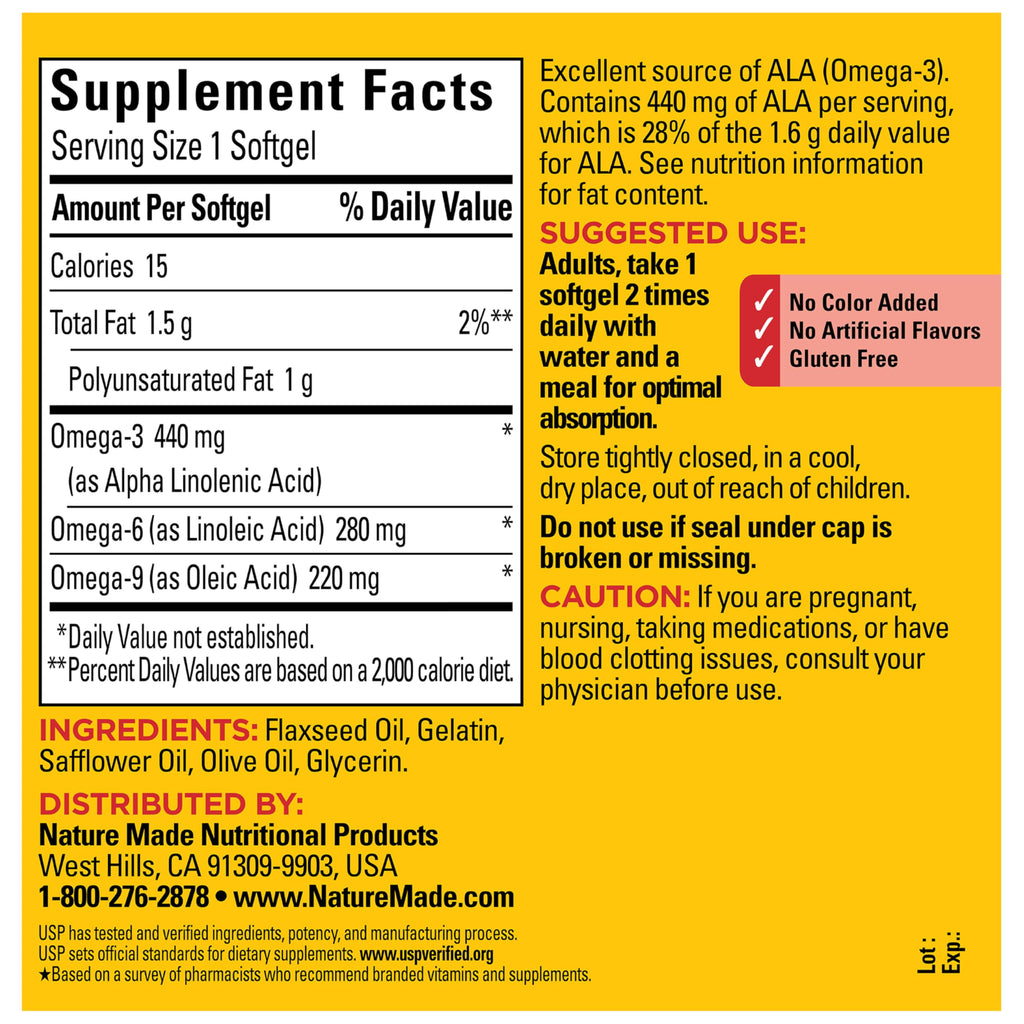 Omega 3 6 9 Supplements 150 Softgels C878161