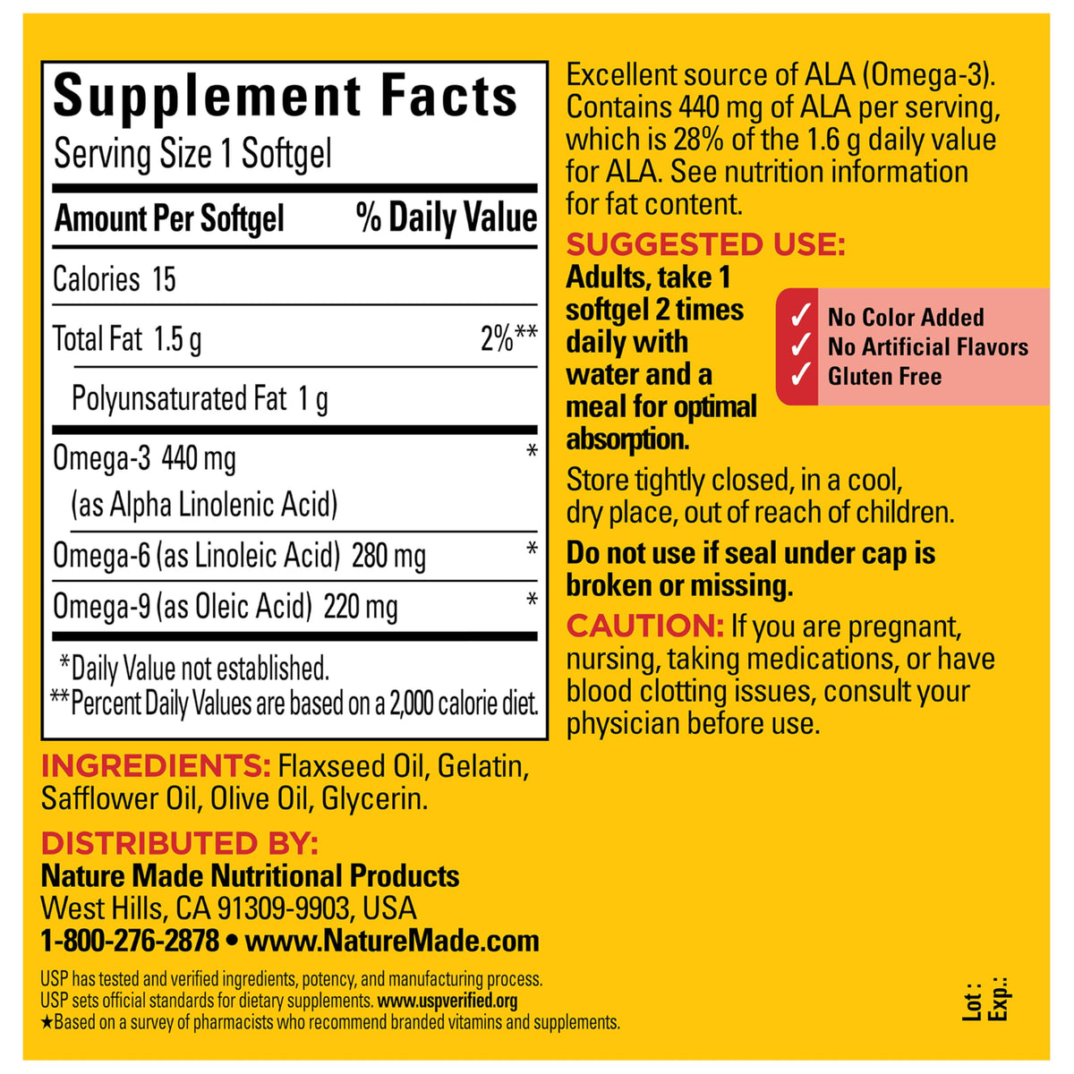 Omega 3 6 9 Supplements 150 Softgels C878161