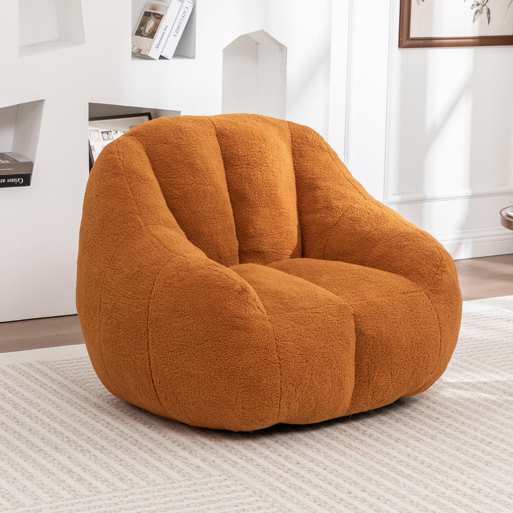 Yellow Memory Foam Bean Bag Chair V97750