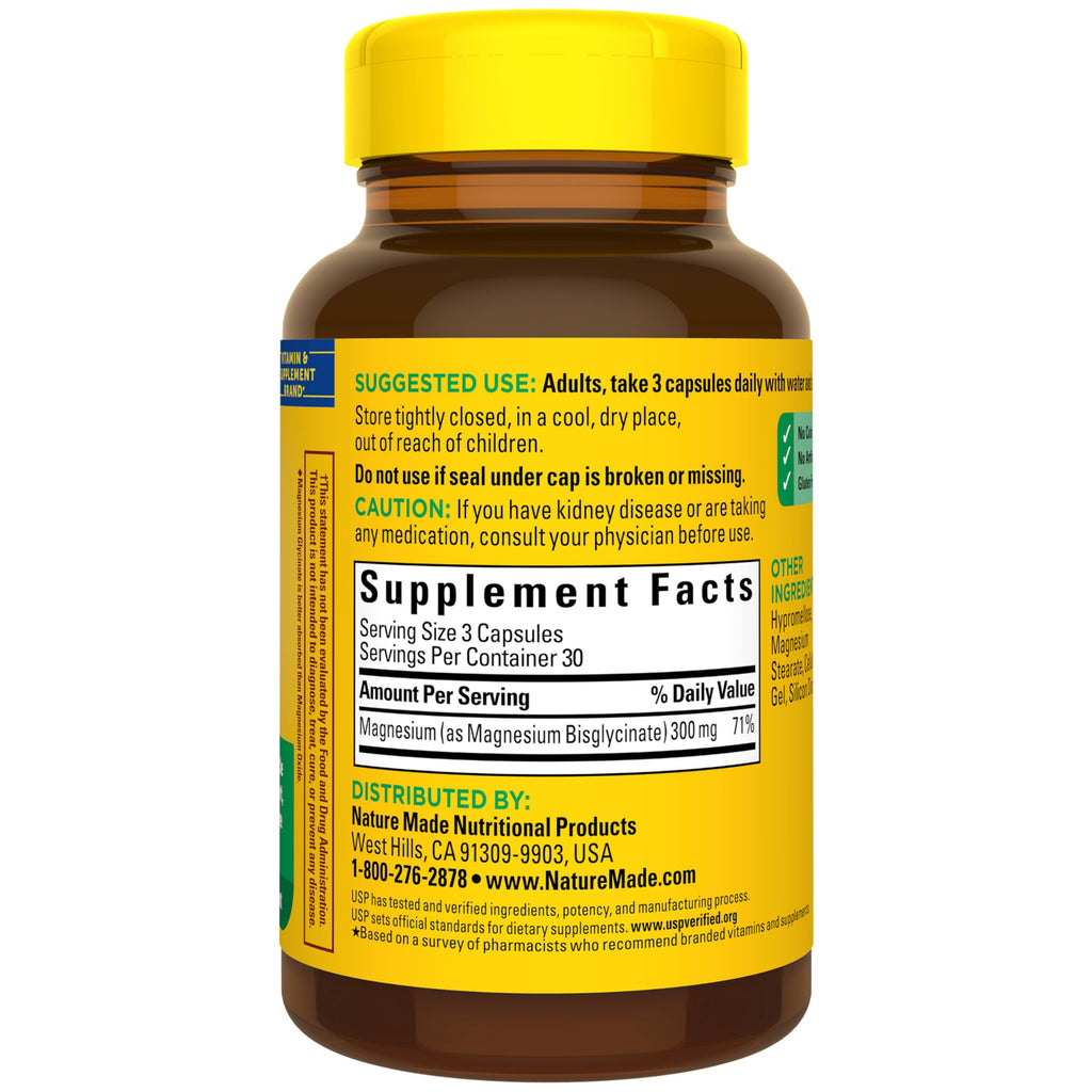 Magnesium Glycinate 300 mg 90 Capsules T31512