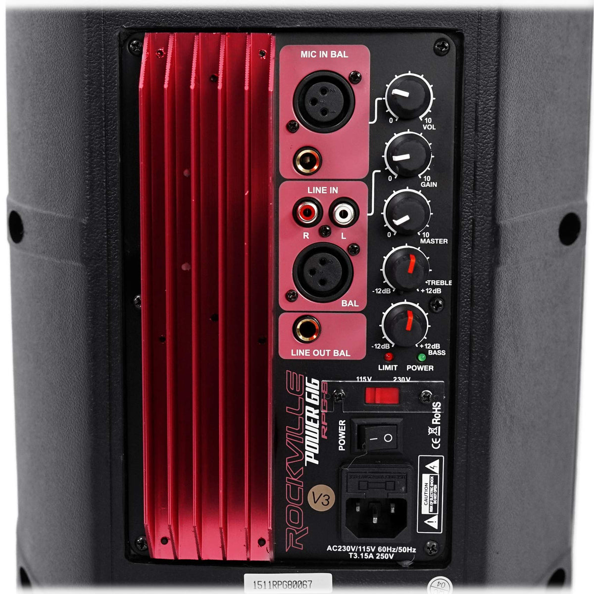 8" Powered Active DJ PA Speaker System K6682