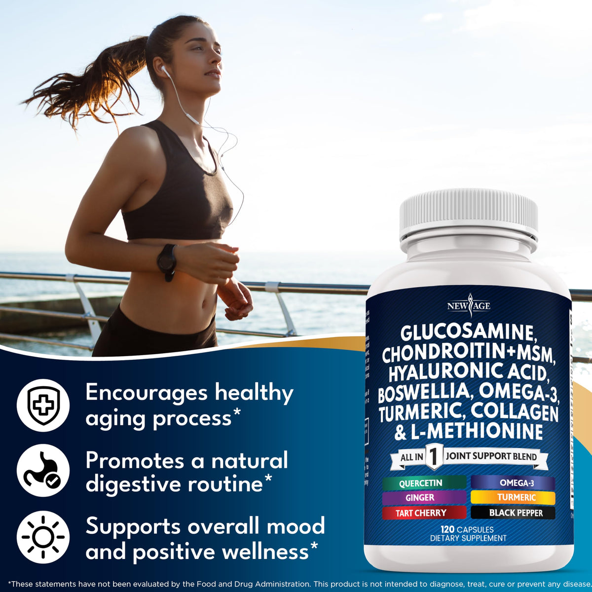 Glucosamine Chondroitin MSM Turmeric Collagen 240 Count R58571