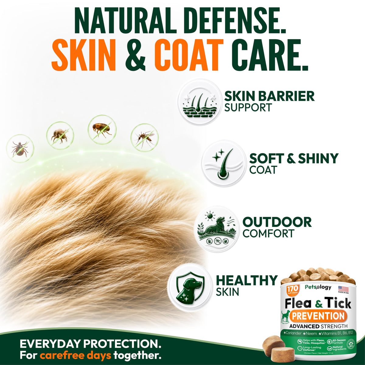 Flea and Tick Prevention for Dogs Soft Chewables Y476