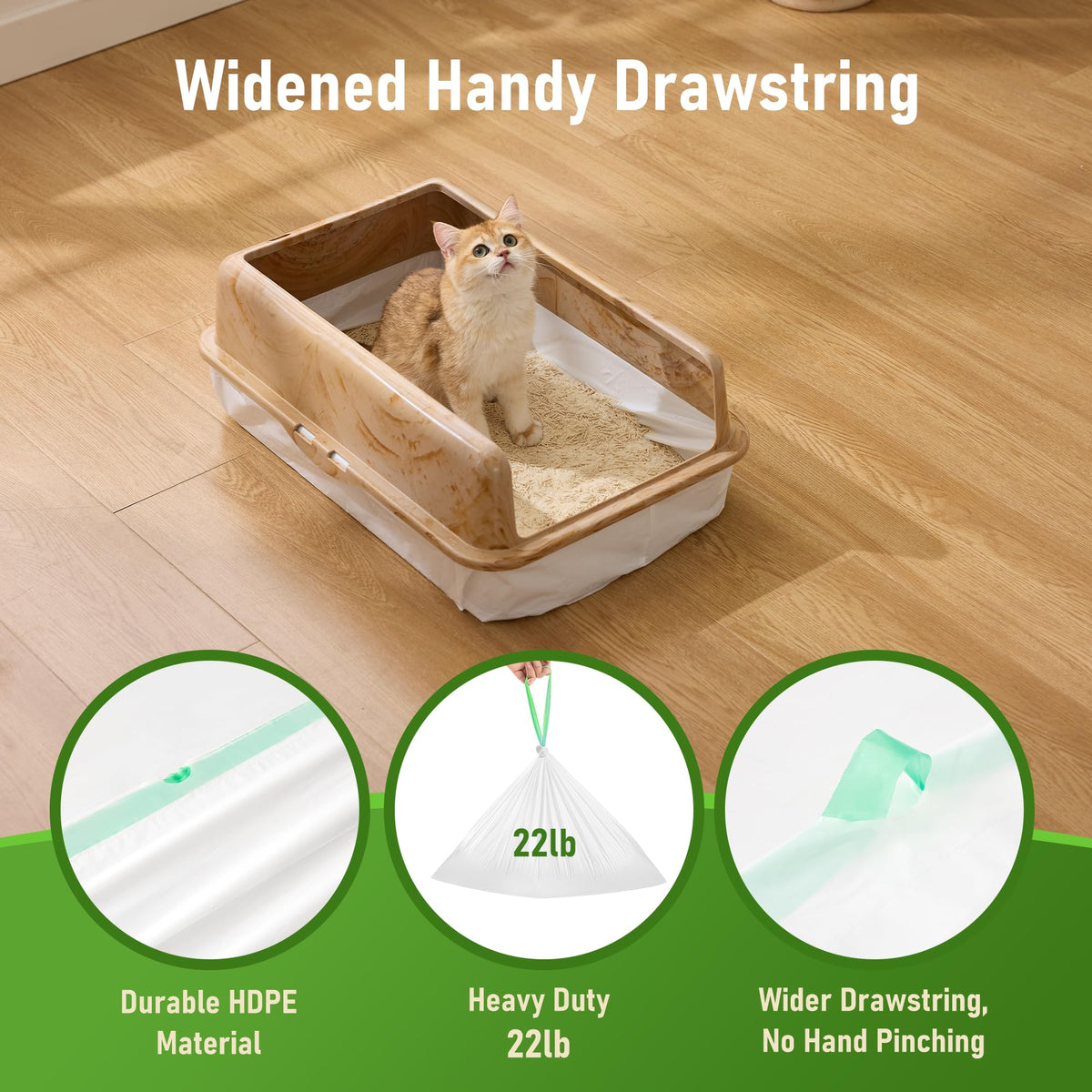 Cat Litter Box Liners Large 20 Count P8249