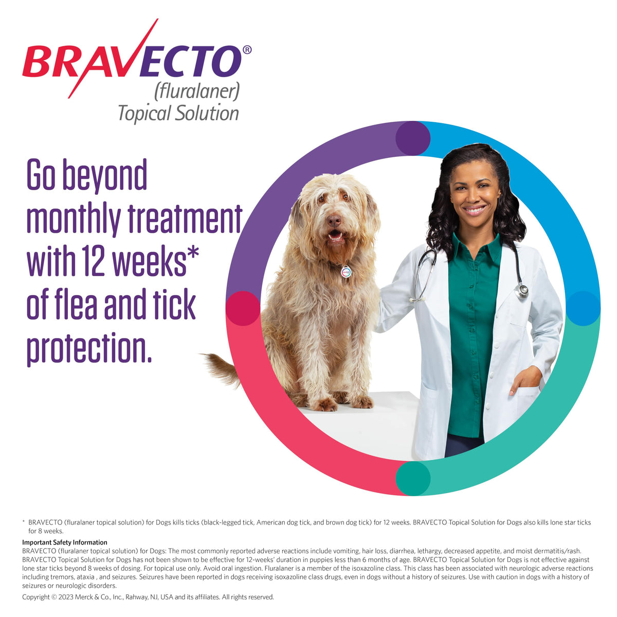 Flea & Tick Topical Solution for Dogs 12 Week Supply W894