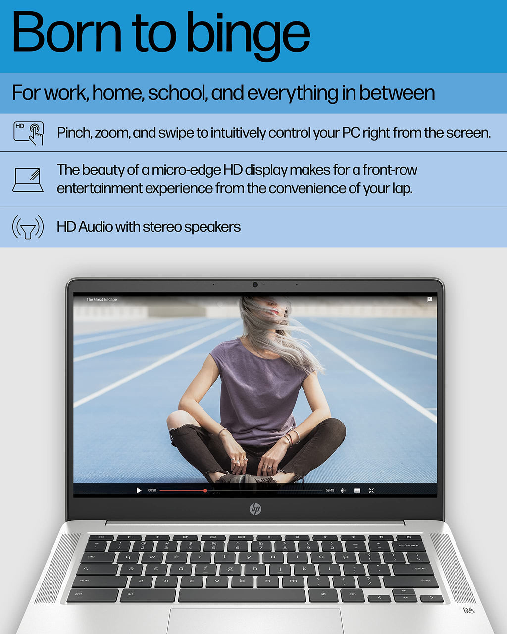 14" Chromebook, Intel Celeron N4120, 4 GB RAM, 64 GB SSD, Chrome OS A999451