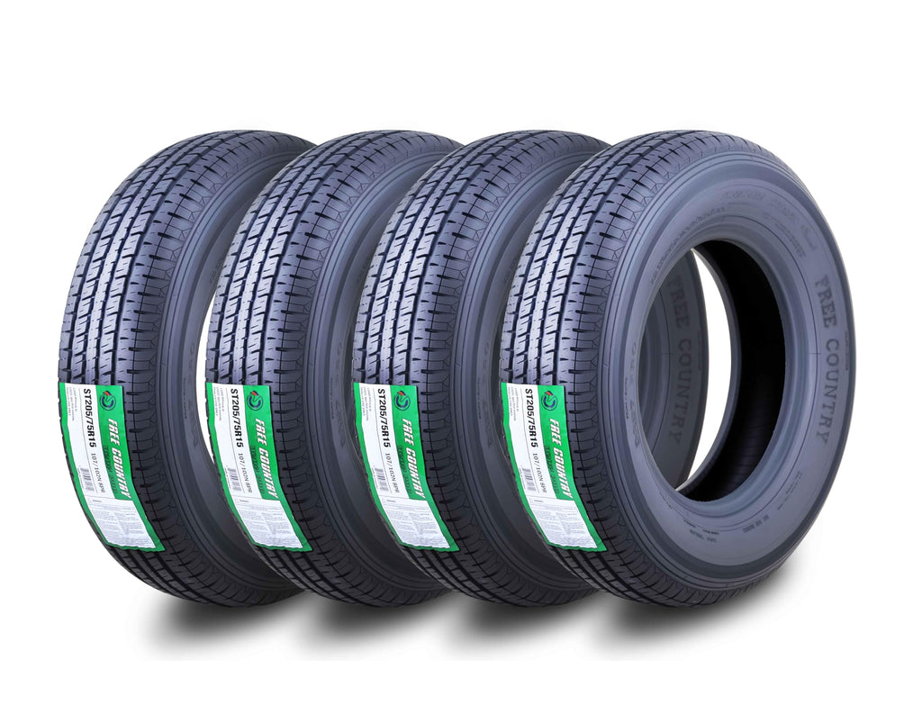 4 Premium Trailer Tire ST205/75R15 8PR LRD 107N J23685