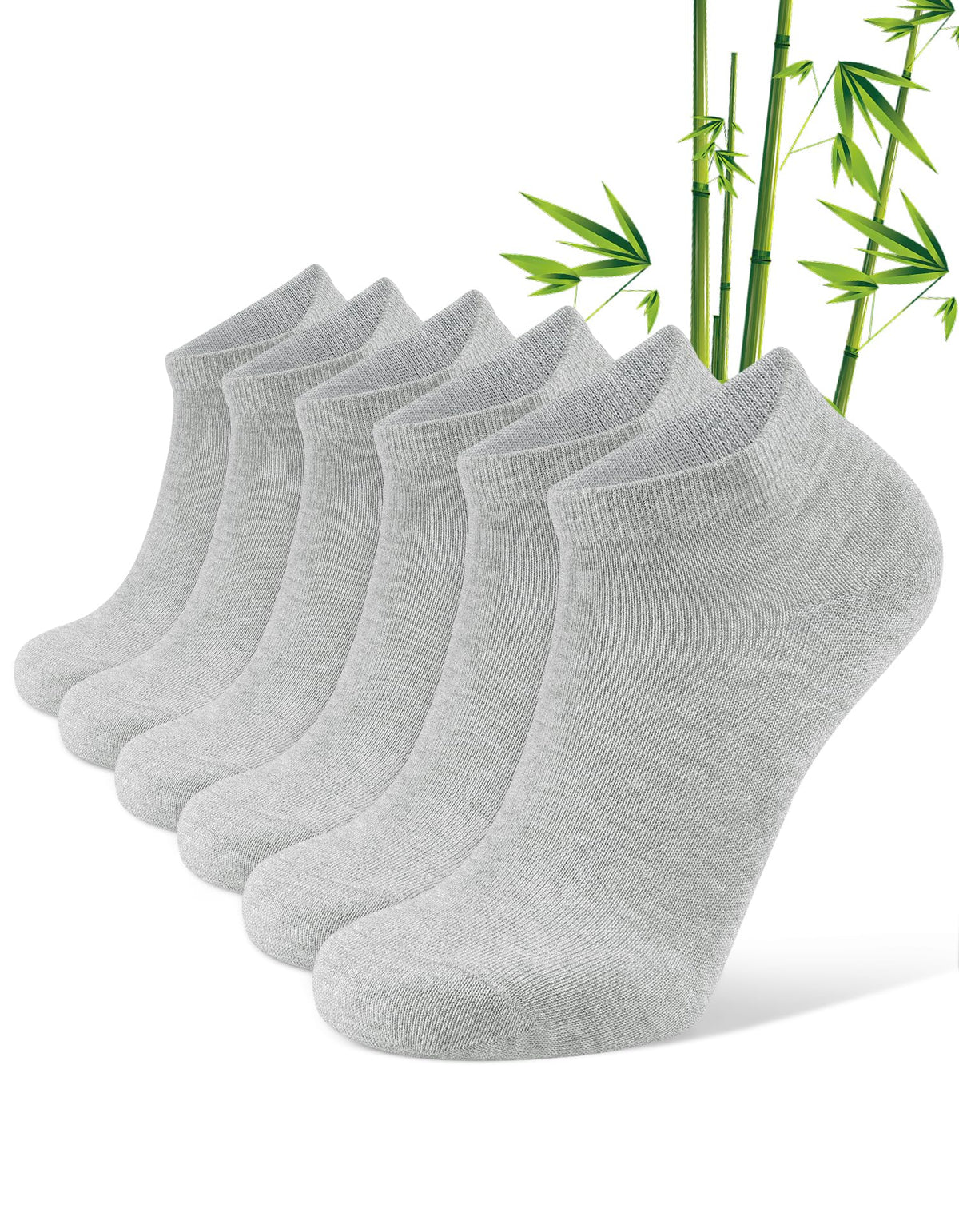 Bamboo Viscose Thin Ankle Socks 6 Pairs H397