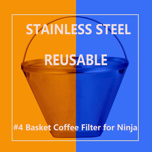 #4 Cone Reusable Stainless Steel Coffee Filters C873623