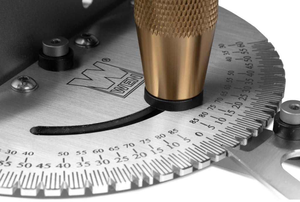 Steel and Brass Miter Gauge with 27 Angle Stops B73852