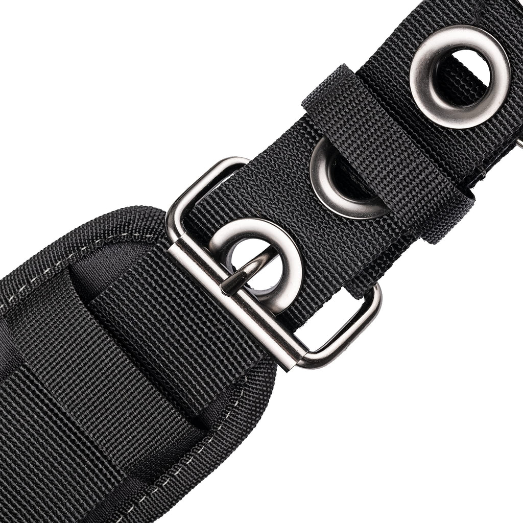 Black 1680 Denier Poly Carpenter’s Tool Belt with Suspenders R87657