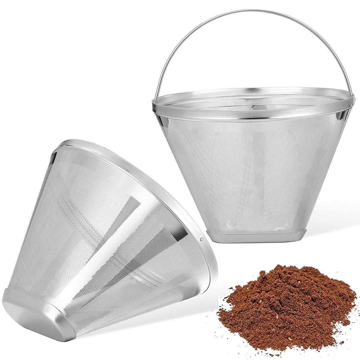 #4 Cone Reusable Stainless Steel Coffee Filters C873623