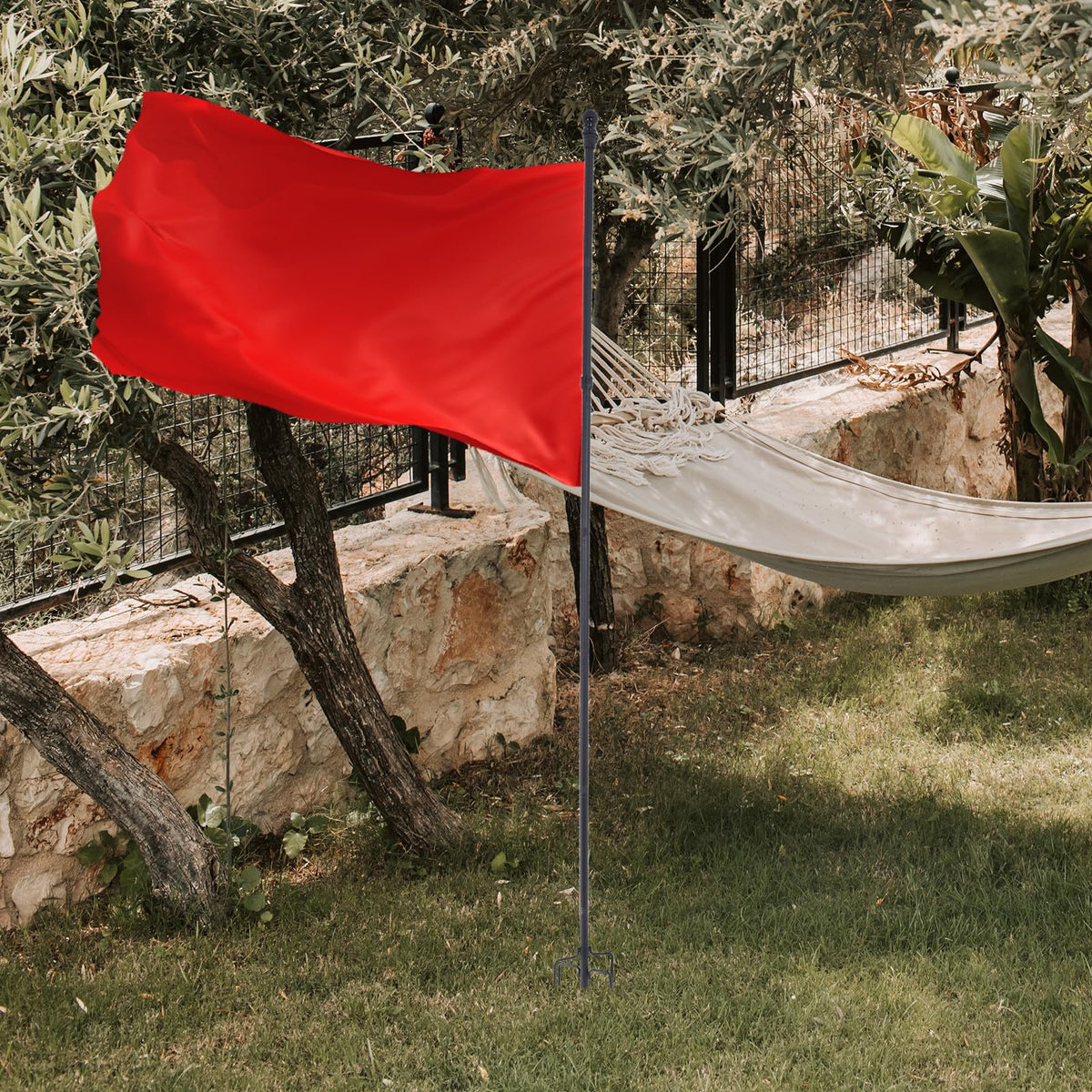 Stainless Steel Flag Pole Base with 5 Prongs R373906