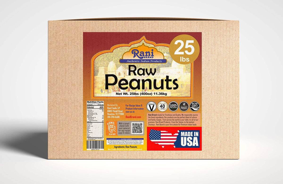 Raw Whole Peanuts With Skin 25lbs Bulk Box U930693